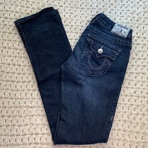 True Religion Low Rise Straight Jeans